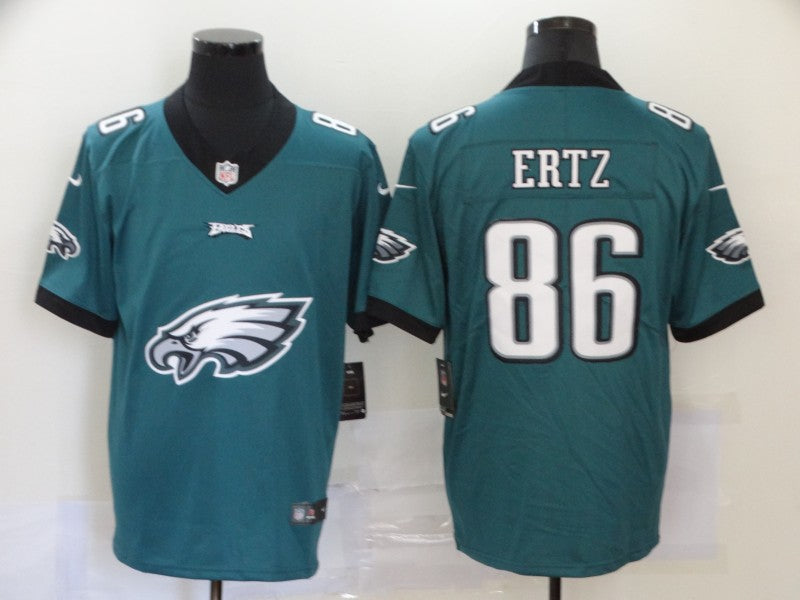 Men's Philadelphia Eagles Zach Ertz #86 Midnight Green Game Player Jersey1 football jersey product view 1