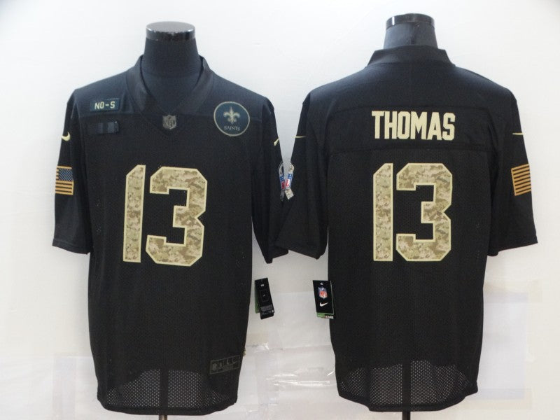 Men's New Orleans Saints #13 Michael Thomas Black Game Player Jersey1 football jersey product view 1
