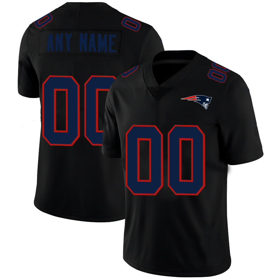 Custom1 New England Patriots Football Jersey1s Black American Stitched Name And Number Size S to 6XL Christmas Birthday Gift football jersey product view 1