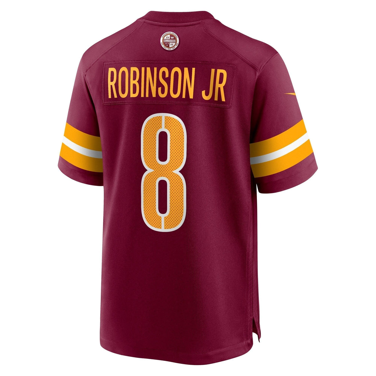 Brian Robinson Washington Commanders Nike Game Jersey - Burgundy football jersey product view 3