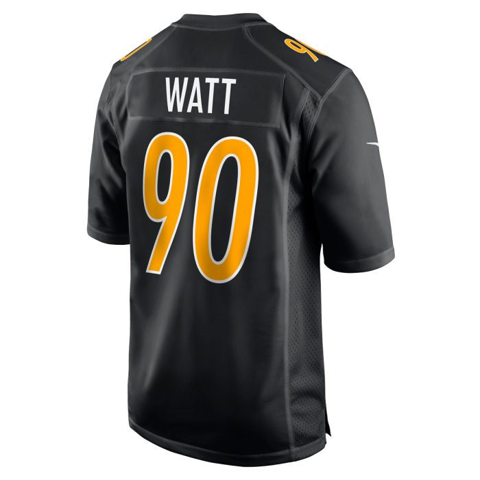 P.Steelers #90 T.J. Watt Player Replica Carbon Black Stitched American Football Jerseys football jersey product view 1