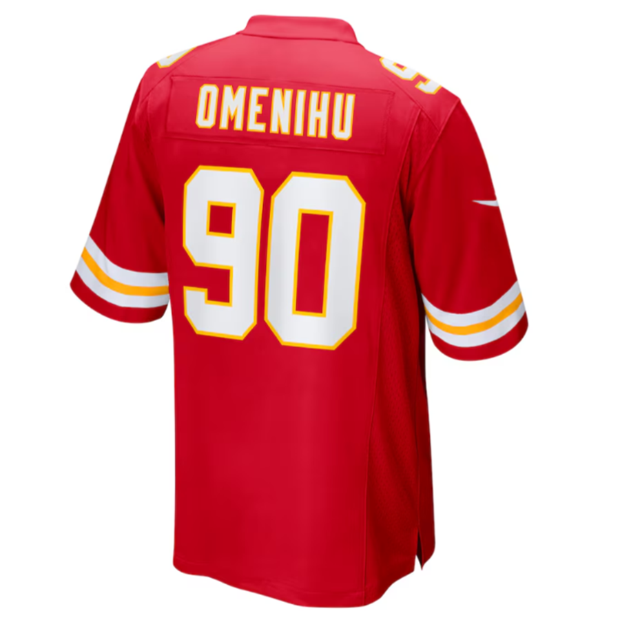 KC.Chiefs #90 Charles Omenihu Red Game Player Jersey Football Jerseys football jersey product view 1