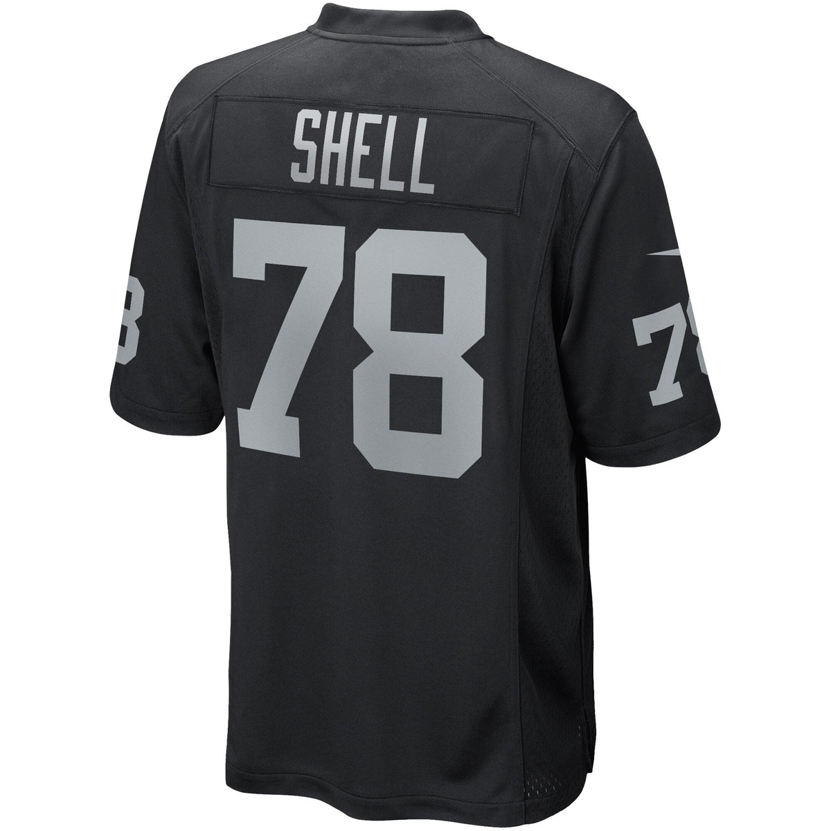 Art Shell Las Vegas Raiders Nike Game Retired Jersey - Black football jersey product view 3
