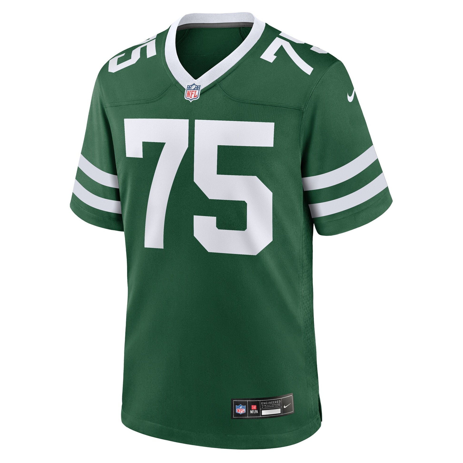 Alijah Vera-Tucker New York Jets Nike Team Game Jersey - Legacy Green football jersey product view 2
