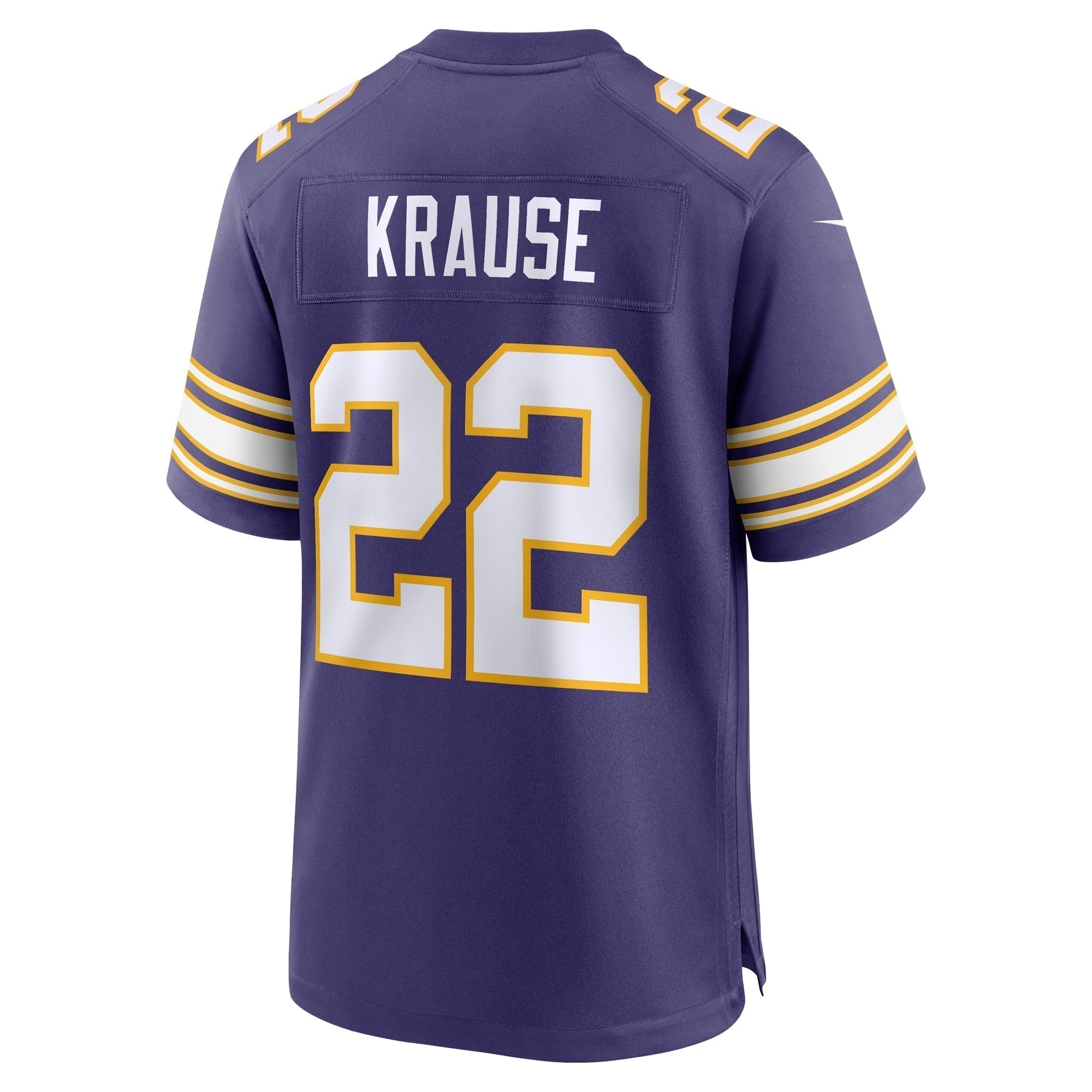 Paul Krause Minnesota Vikings Nike Classic Retired Jersey - Purple football jersey product view 3