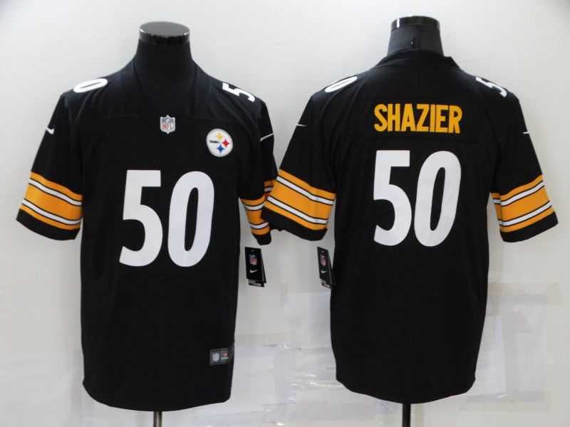 Men's Pittsburgh Steelers Ryan Shazier #50 Black Game Jersey1 football jersey product view 1