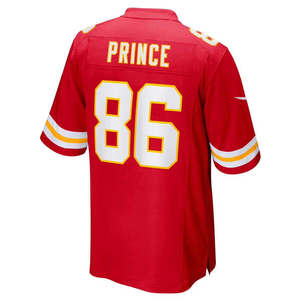 Gerrit Prince Kansas City Chiefs Nike Team Game Jersey - Red football jersey product view 3