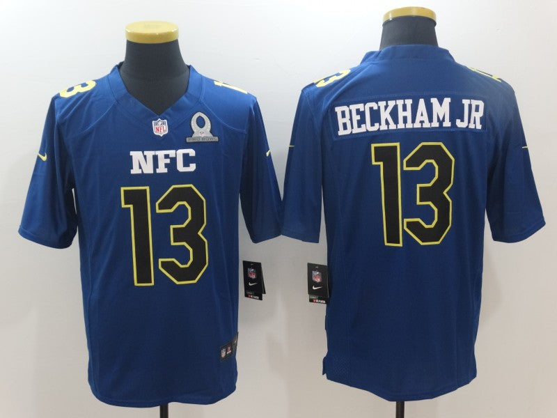 Men's New York Giants Odell Beckham Jr. #13 Blue Game Player Jersey1 football jersey product view 1