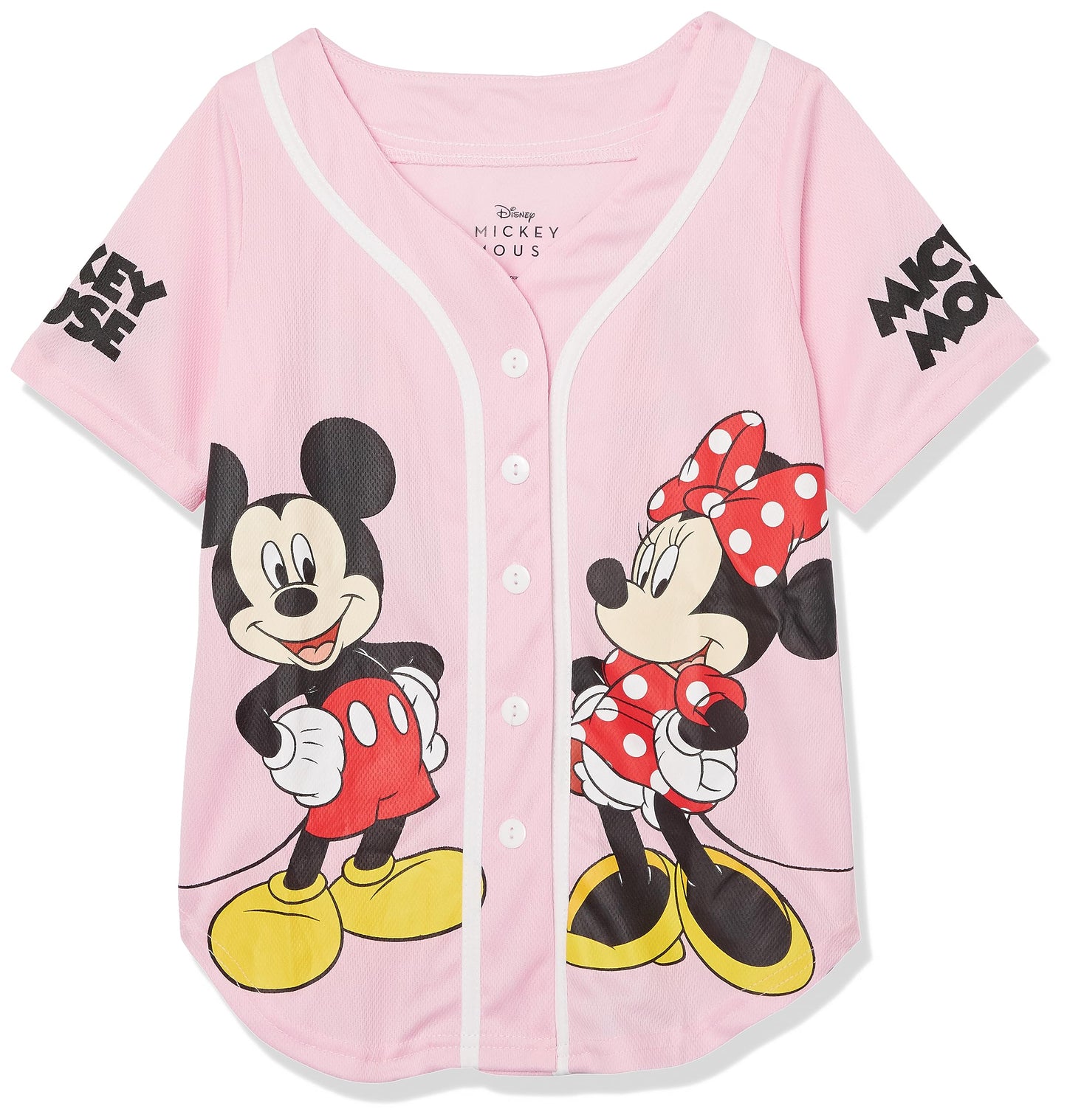 Girls' Theme Park Apparel  Mouse Duo Baseball Jersey Button Down - T-Shirt, Sweatshirt, Hoodie