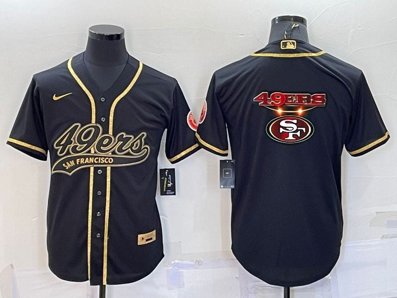 Men's San Francisco 49ers Black Player Jersey1 football jersey product view 1