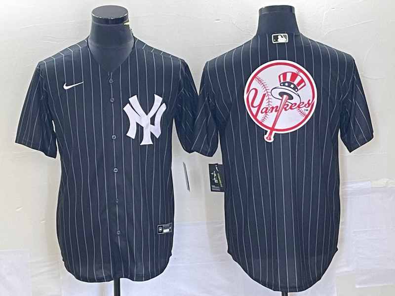 Men's New York Yankees Black Alternate Team Jersey1 baseball jersey product view 1