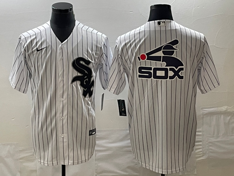 Men's Chicago White Sox White Home Replica Player Jersey baseball jersey product view 1