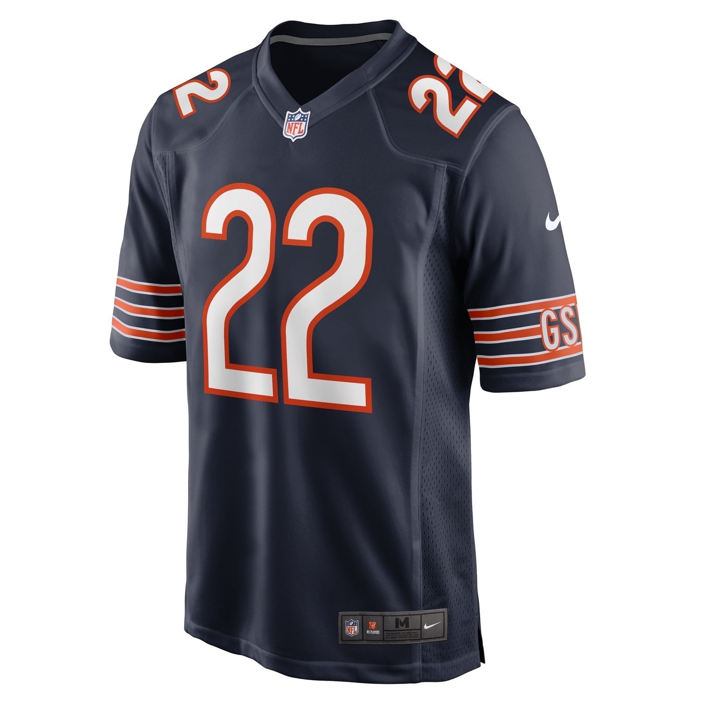 Elijah Hicks Chicago Bears Nike Team Game Jersey - Navy football jersey product view 2