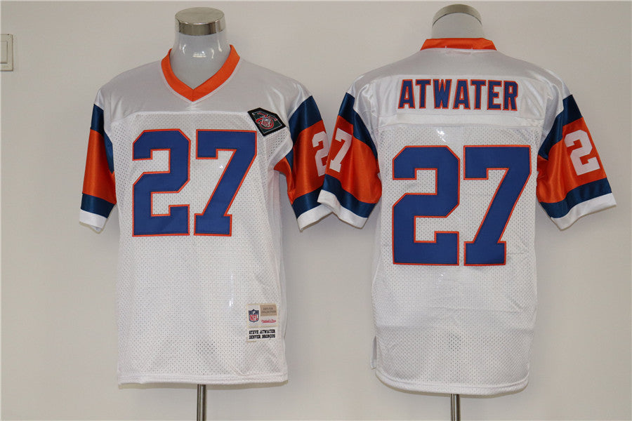 Men's Denver Broncos Steve Atwater White Legacy Replica Jersey1 football jersey product view 1