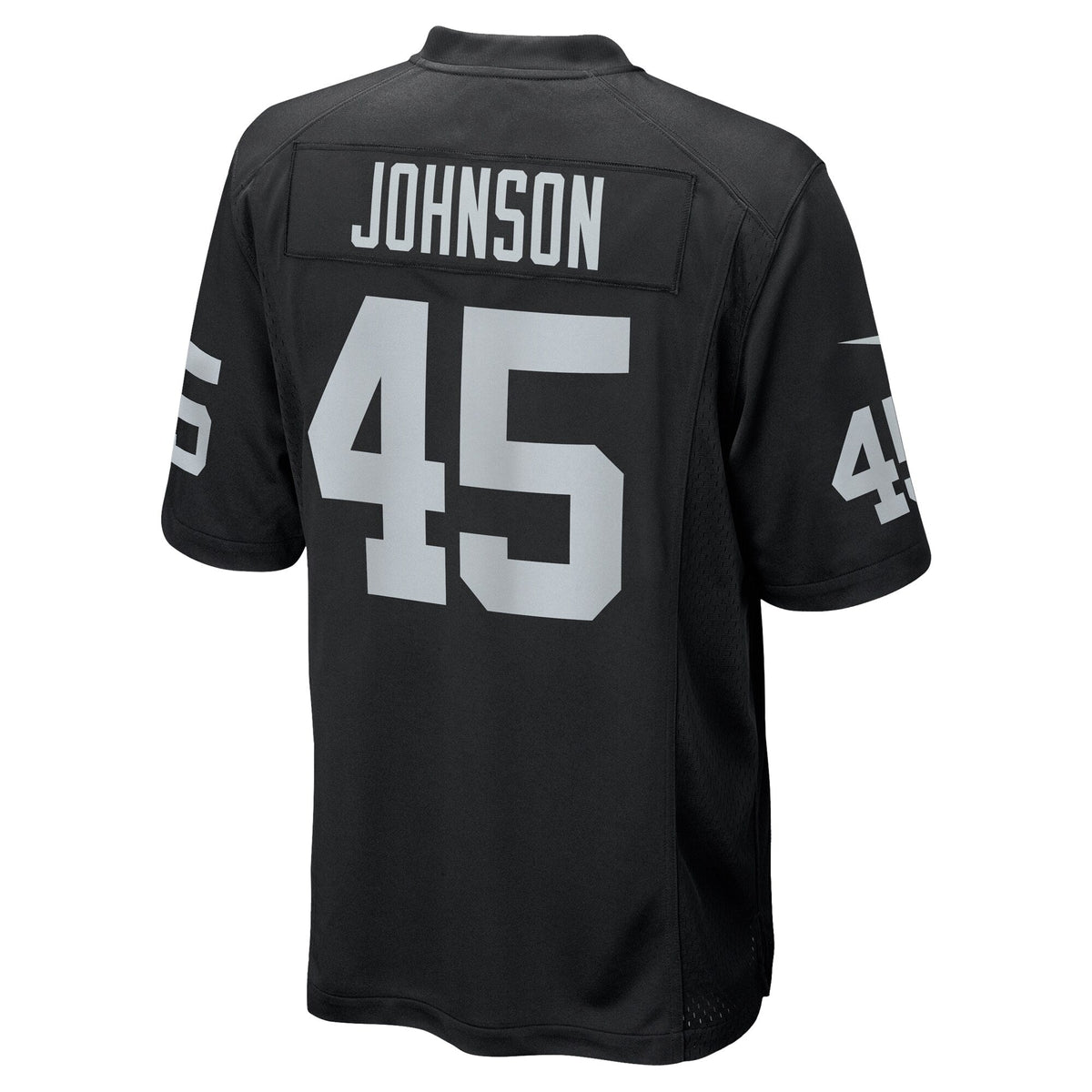 Jaquan Johnson Las Vegas Raiders Nike Game Jersey - Black football jersey product view 3