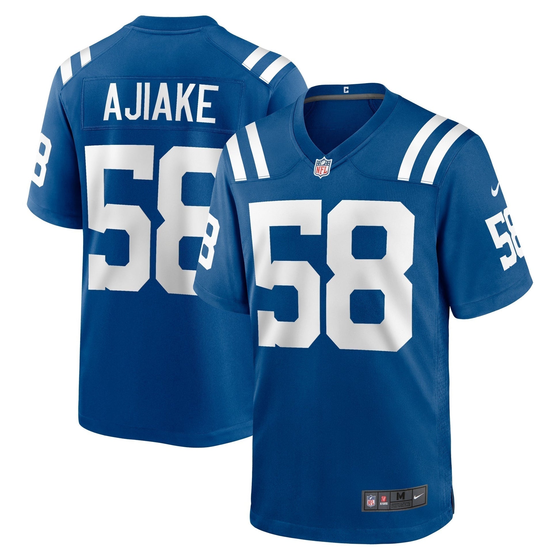 Austin Ajiake Indianapolis Colts Nike Game Jersey - Royal football jersey product view 1