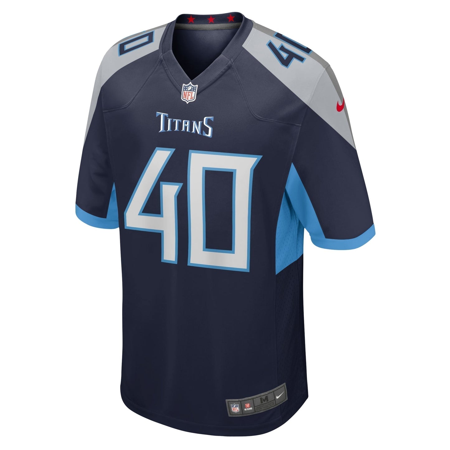 Anthony Kendall Tennessee Titans Nike Team Game Jersey - Navy football jersey product view 2