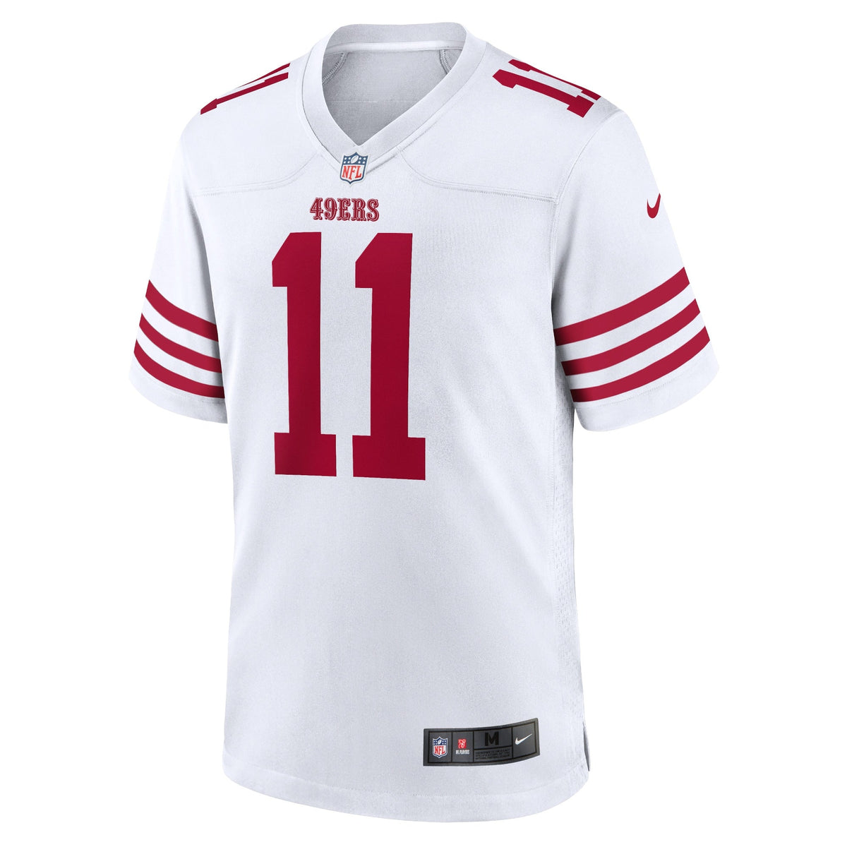 Brandon Aiyuk San Francisco 49ers Nike Game Jersey - White football jersey product view 2