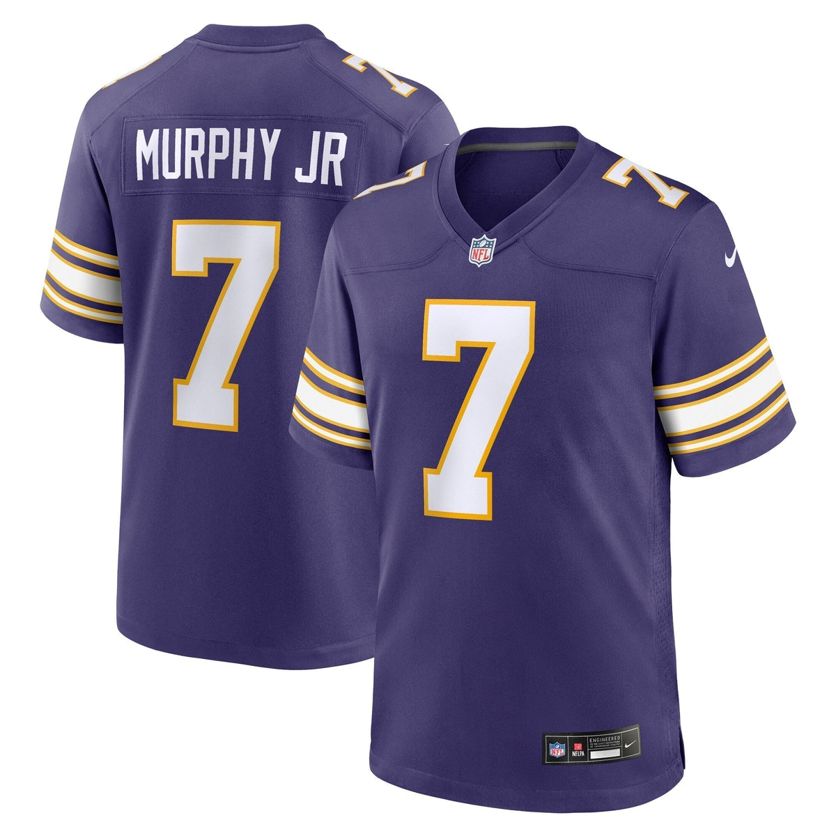 Byron Murphy Jr. Minnesota Vikings Nike Classic Game Jersey - Purple football jersey product view 1