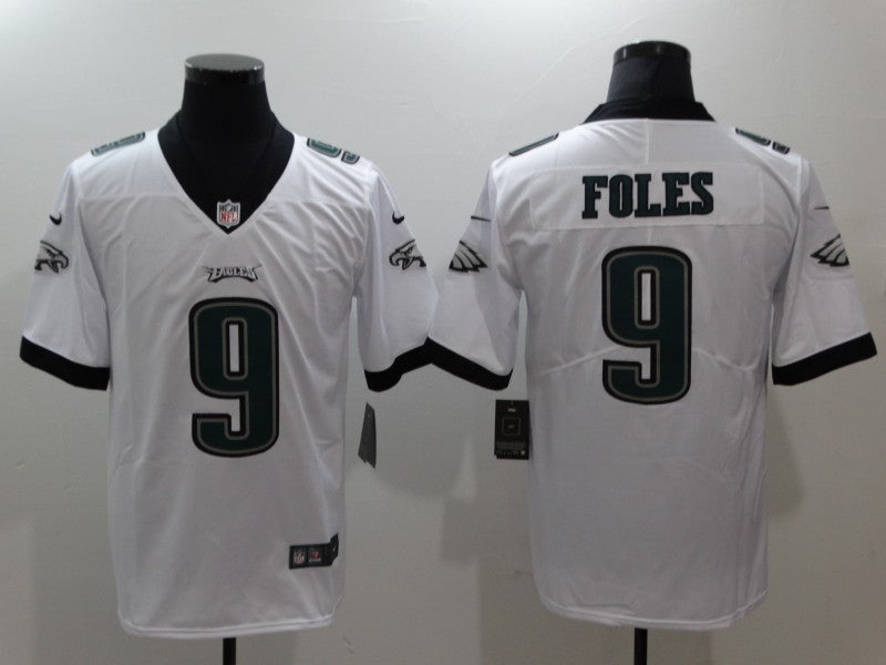 Men's Philadelphia Eagles Nick Foles #9 White Game Jersey1 football jersey product view 1