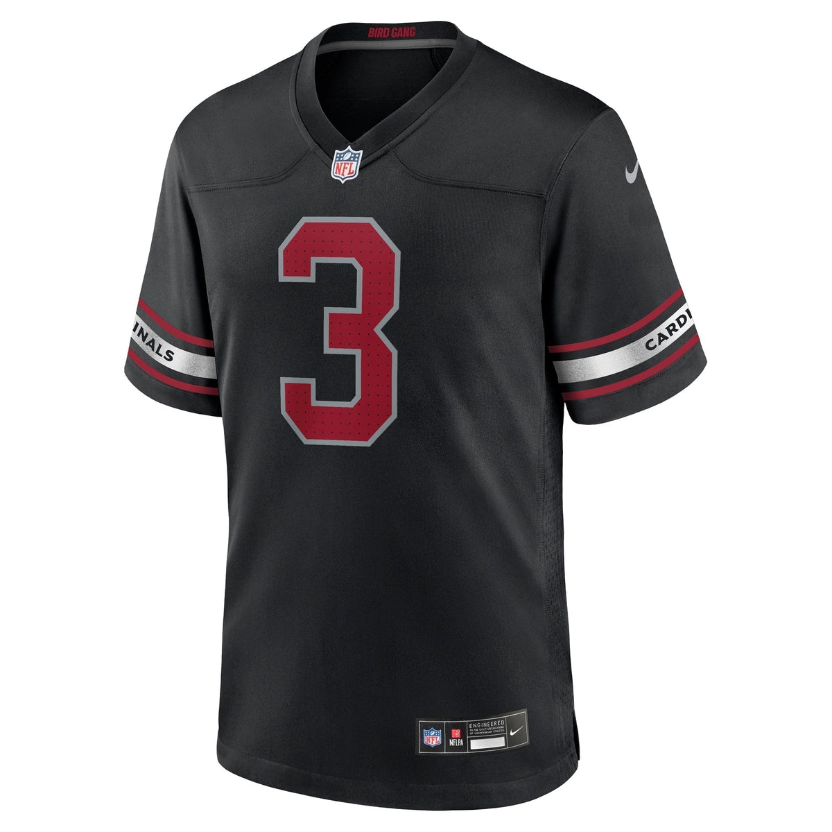 Budda Baker Arizona Cardinals Nike Game Jersey - Black football jersey product view 2