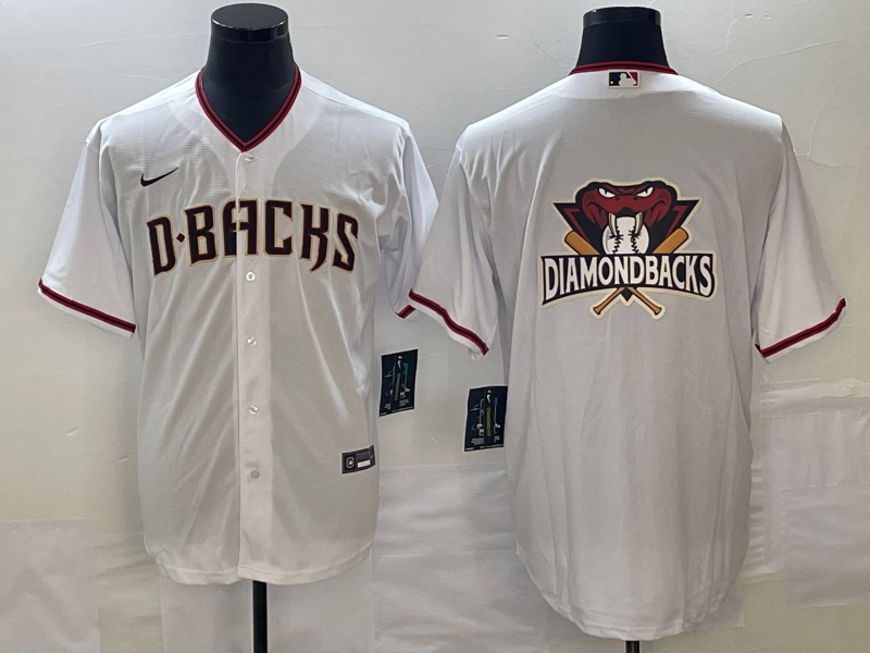Men's Arizona Diamondbacks White Replica Team Jersey1 baseball jersey product view 1