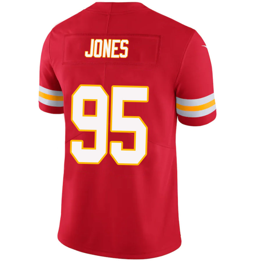 KC.Chiefs #95 Chris Jones Player Red Vapor F.U.S.E. Limited Stitched Football Jerseys football jersey product view 1