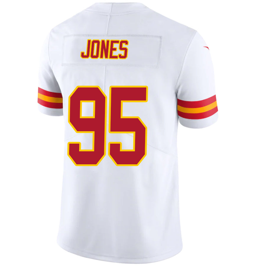 KC.Chiefs #95 Chris Jones Player White Vapor F.U.S.E. Limited Football Jerseys football jersey product view 1