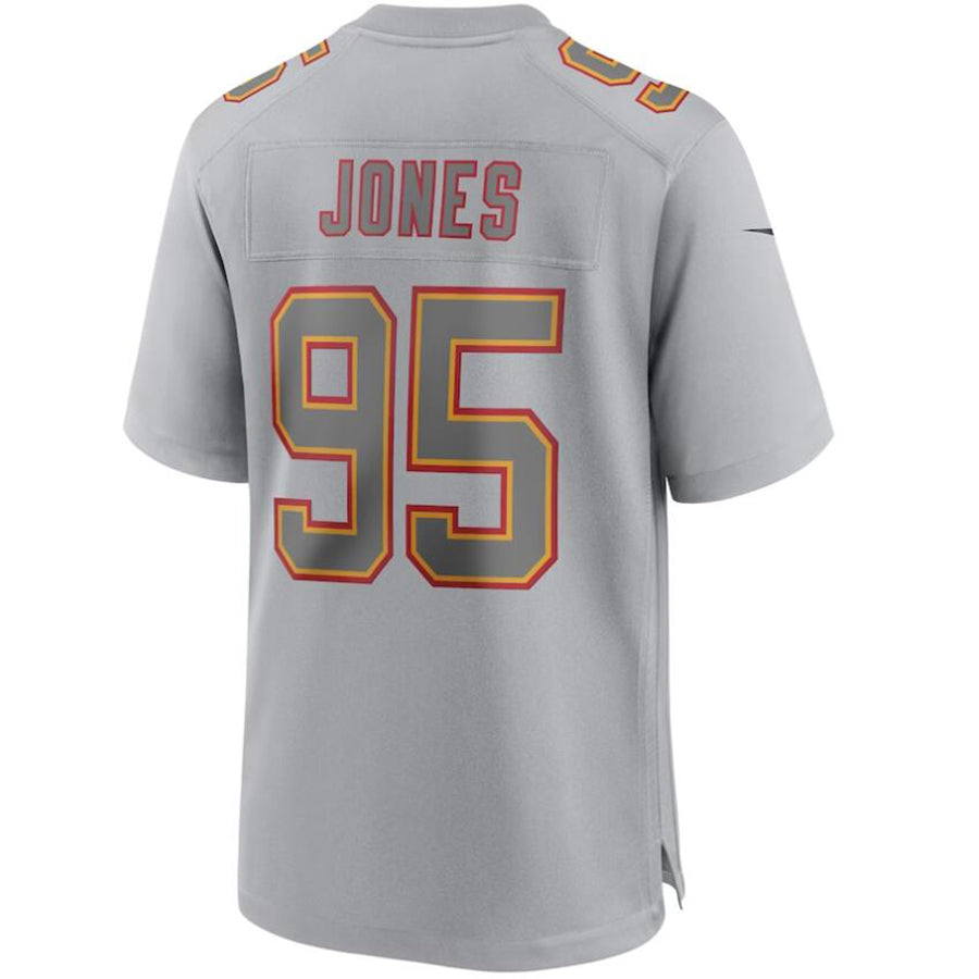 KC.Chiefs #95 Chris Jones Player Gray Fashion Game Football Jerseys football jersey product view 1