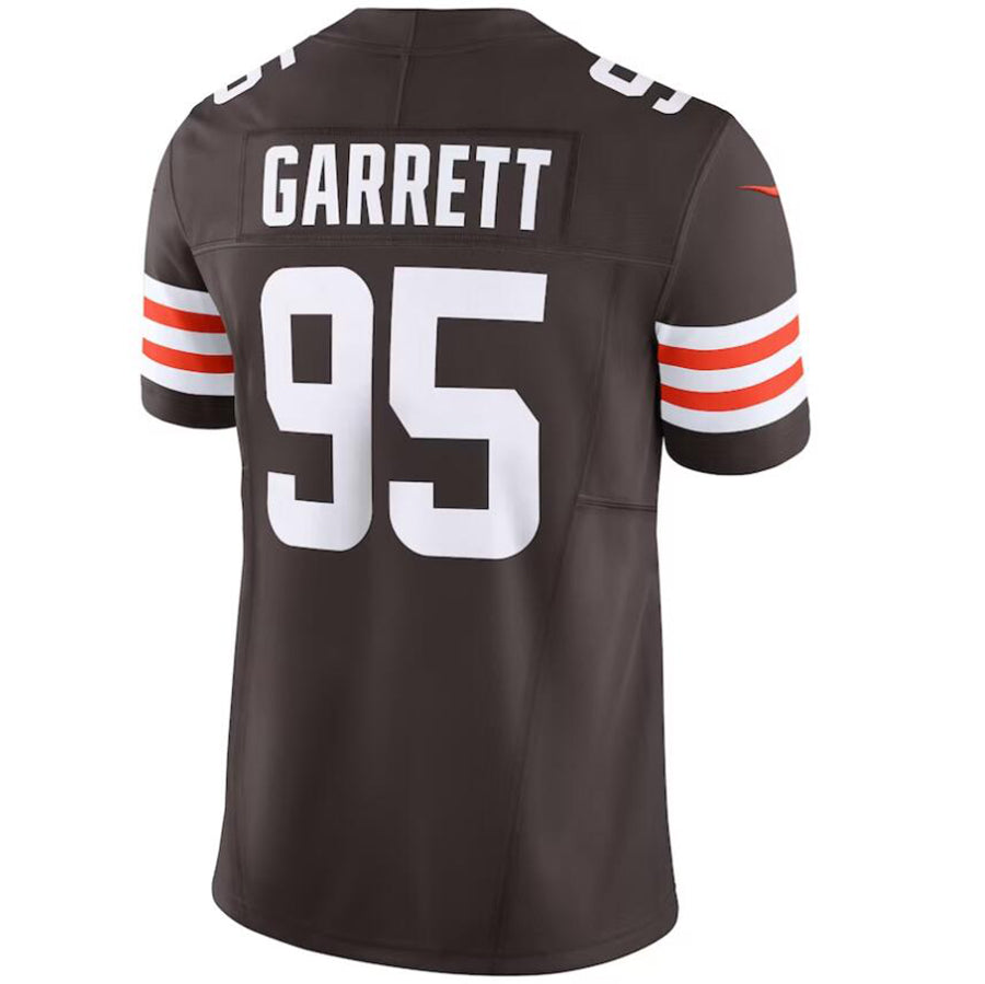 C.Browns #95 Myles Garrett Brown Stitched Player Vapor F.U.S.E. Limited Football Jerseys football jersey product view 1