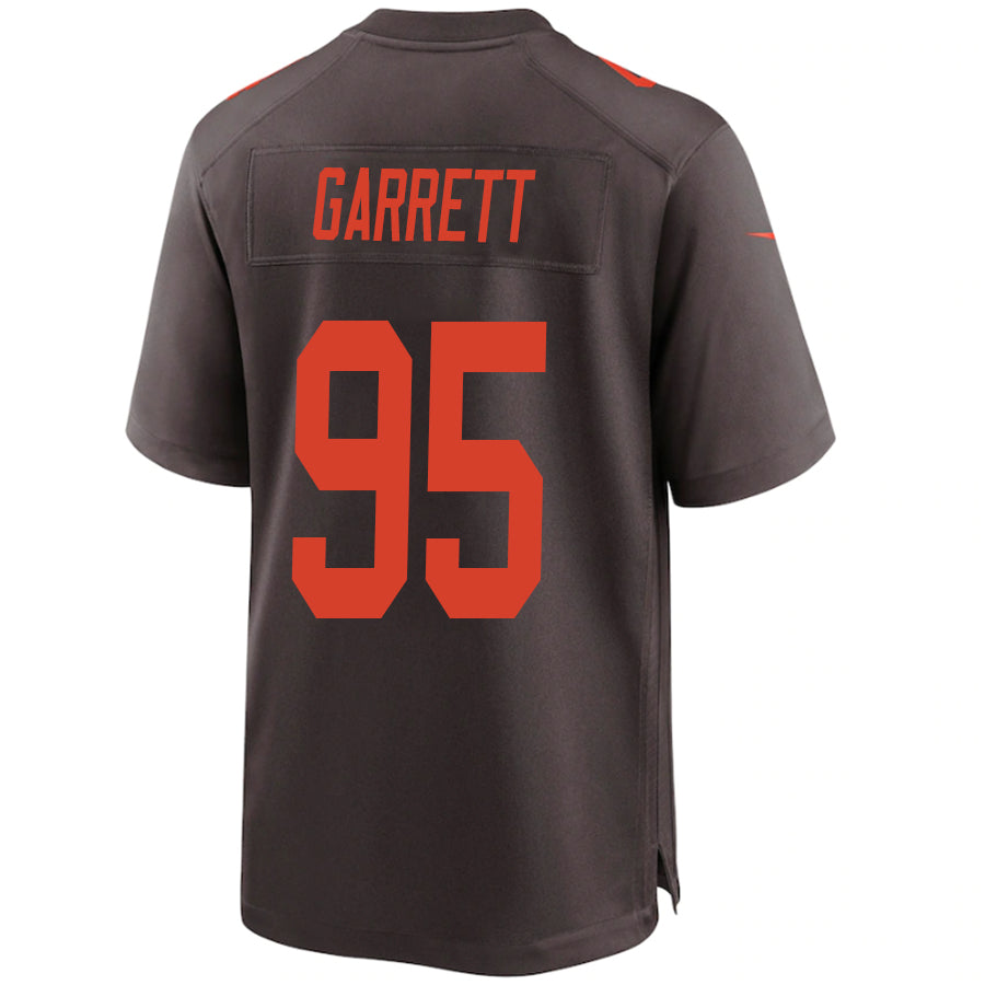 C.Browns #95 Myles Garrett Brown Stitched Player Alternate Game Footballl Jerseys football jersey product view 1