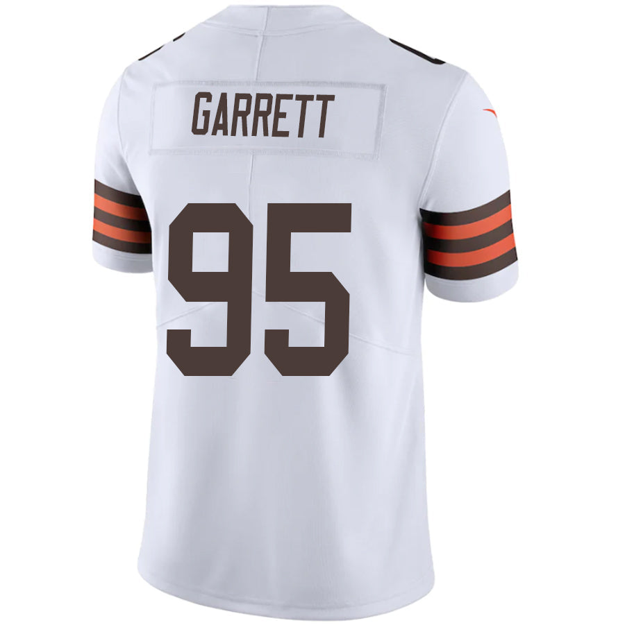 C.Browns #95 Myles Garrett White Player Vapor Limited Jersey American Stitched Football Jerseys football jersey product view 1