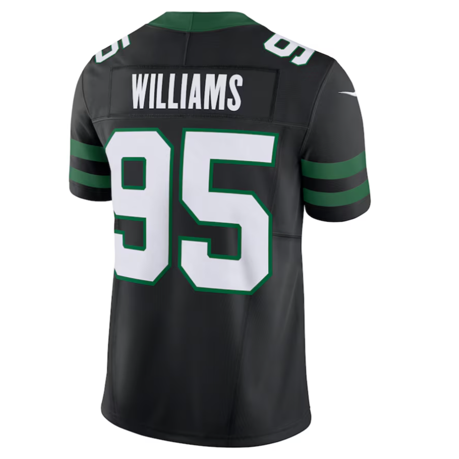 #95 Quinnen Williams Player NY.Jets Legacy Black Vapor F.U.S.E. Limited Football Jerseys football jersey product view 1