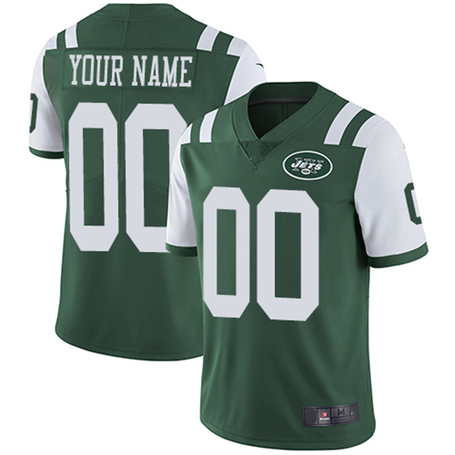 Custom1 New York Jets Home Green Vapor Untouchable Limited Jersey1 American Stitched Jersey1 Football Jerseys football jersey product view 1