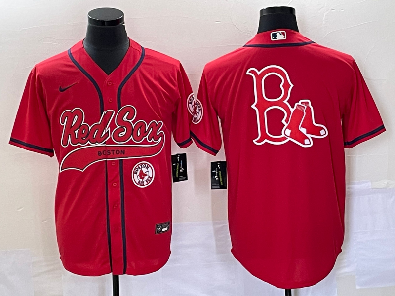 Men's Boston Red Sox Red Player Jersey1 baseball jersey product view 1