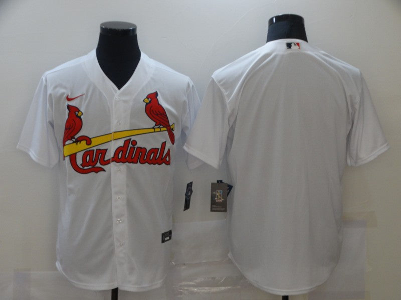 Men's St. Louis Cardinals White Home Replica Blank Jersey1 baseball jersey product view 1