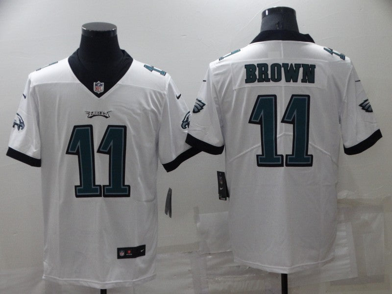 Men's Philadelphia Eagles A.J. Brown #11 White Game Jersey1 football jersey product view 1