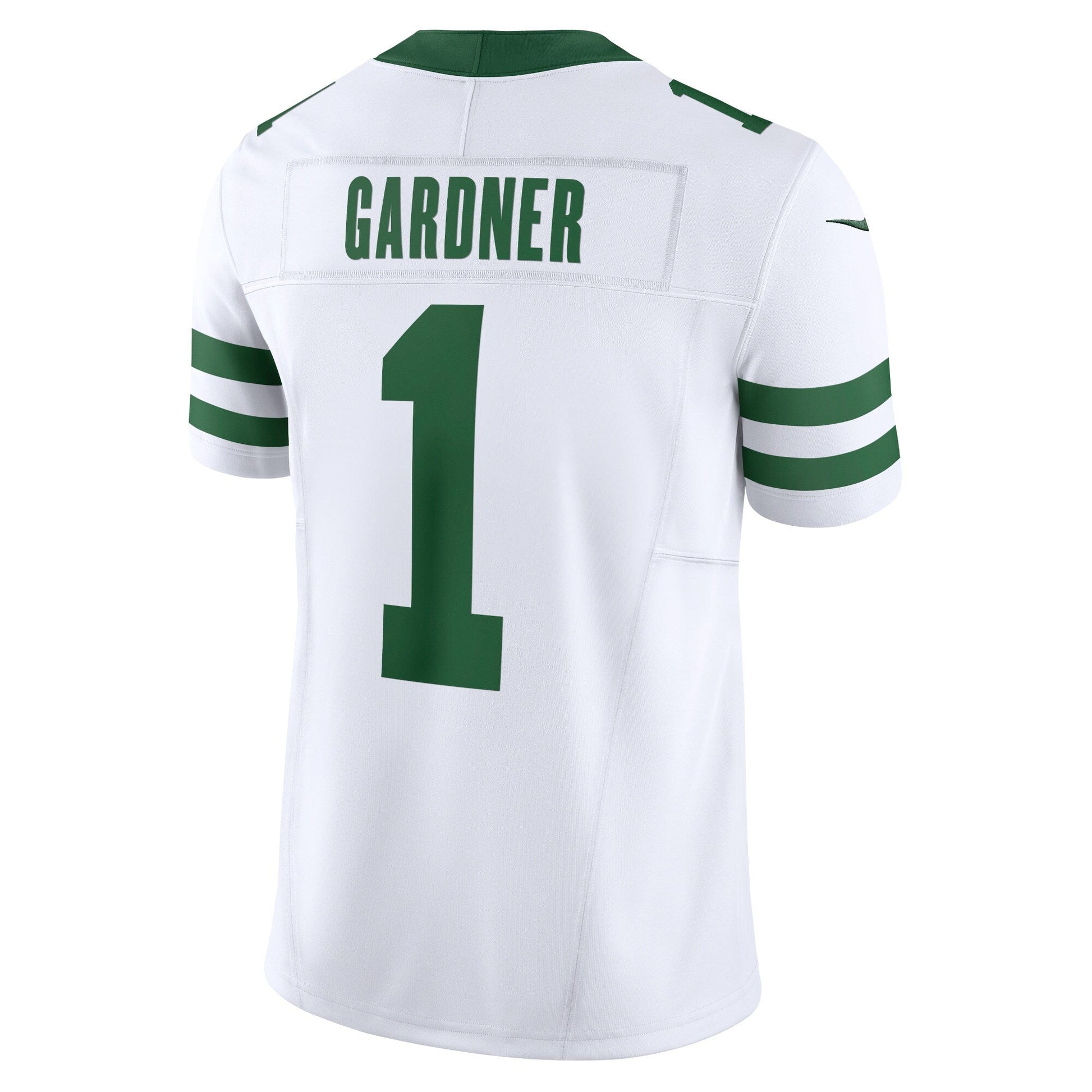 Ahmad Sauce Gardner New York Jets Nike Vapor F.U.S.E. Limited Jersey - Legacy White football jersey product view 3