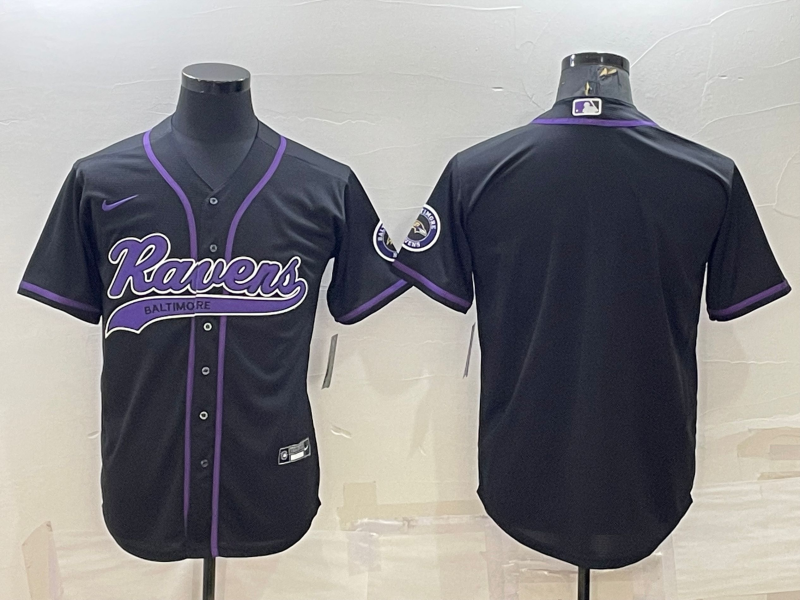Men's Baltimore Ravens Black Blank Jersey1 football jersey product view 1
