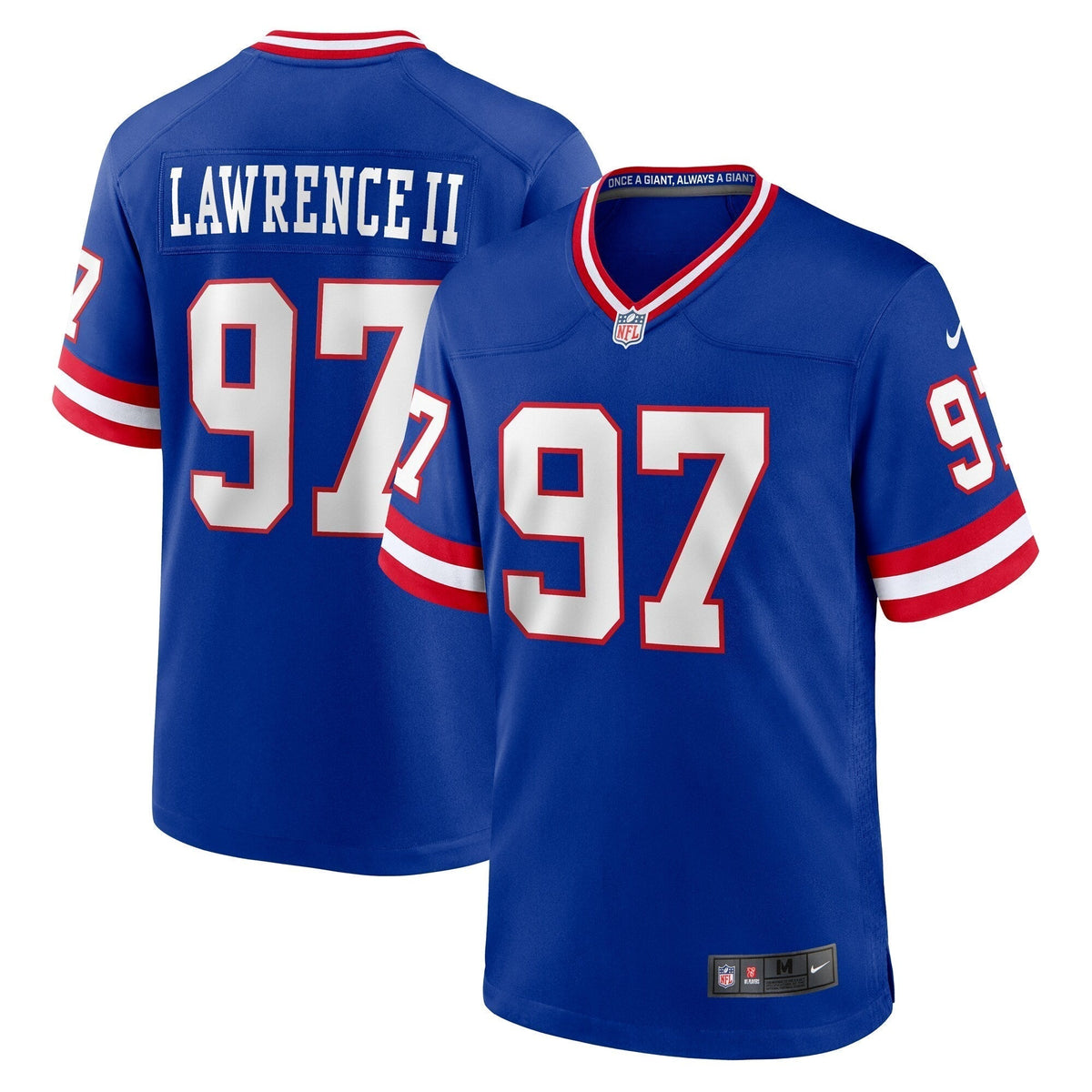Dexter Lawrence II New York Giants Nike Classic Game Jersey - Royal football jersey product view 1