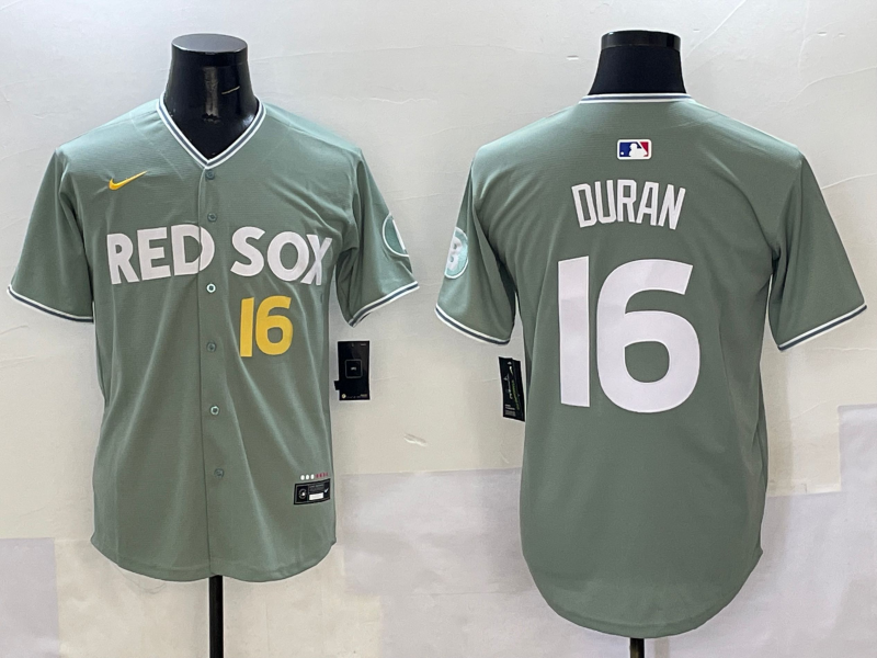 Men's Boston Red Sox Jarren Duran #16 Gray 2025 City Connect Limited Player Jersey baseball jersey product view 1