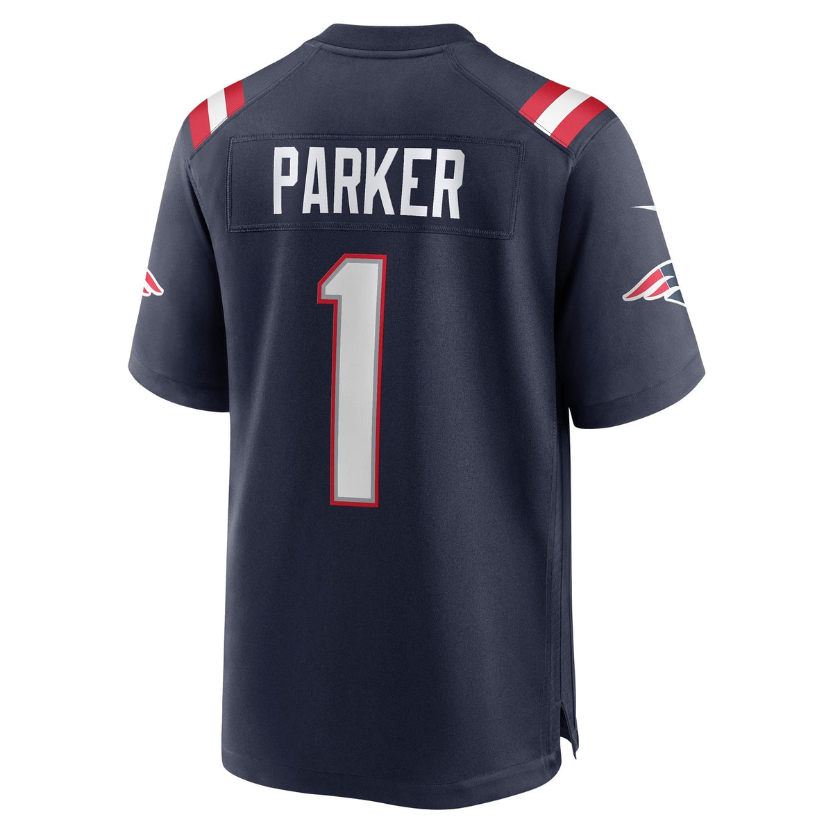 DeVante Parker New England Patriots Nike Game Jersey - Navy football jersey product view 3