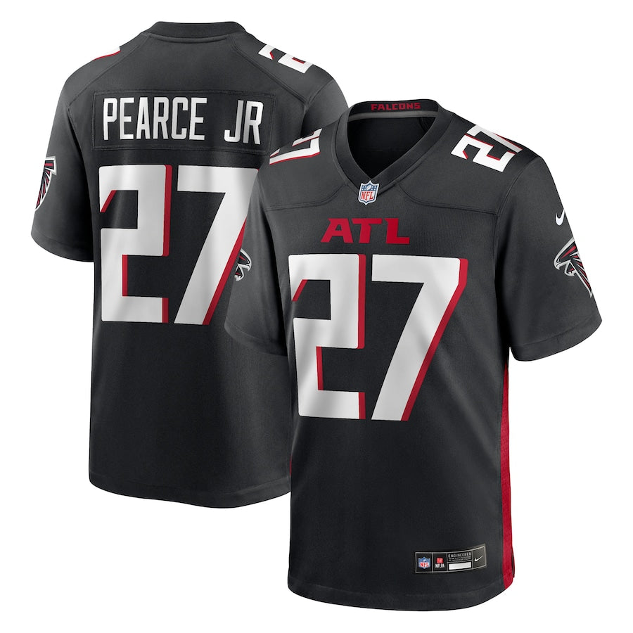 Men's Atlanta Falcons James Pearce Jr. Nike Black 2025 NFL Draft First Round Pick Game Player Jersey football jersey product view 1