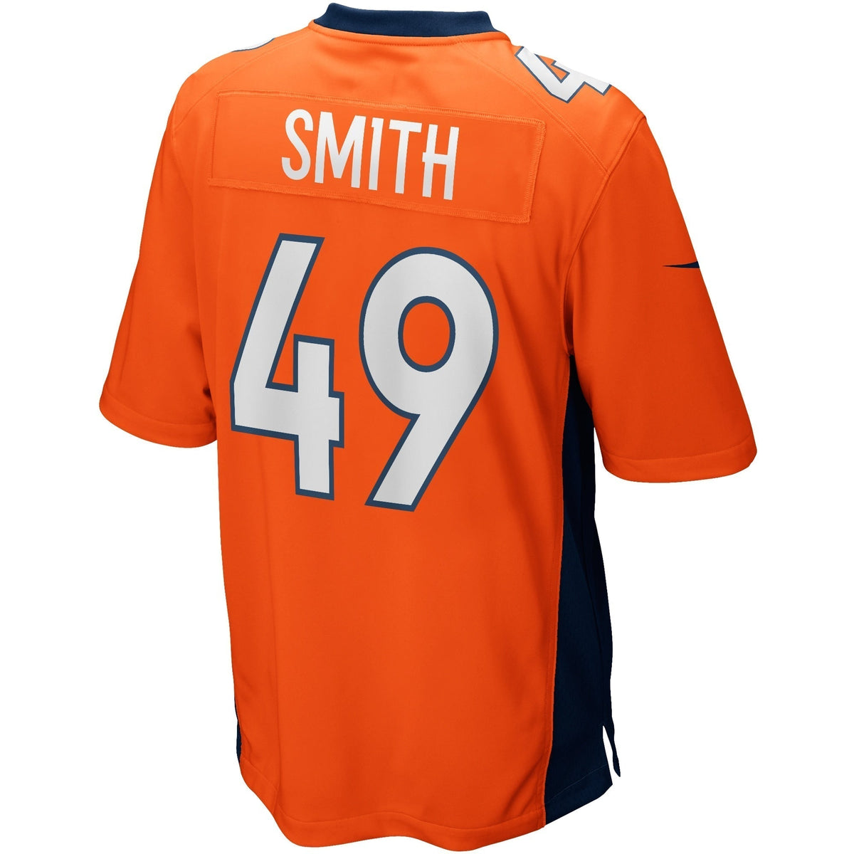Dennis Smith Denver Broncos Nike Game Retired Jersey - Orange football jersey product view 3