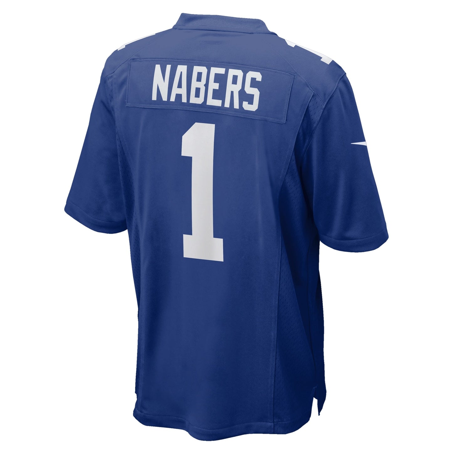 Malik Nabers New York Giants Nike Game Jersey - Royal football jersey product view 3