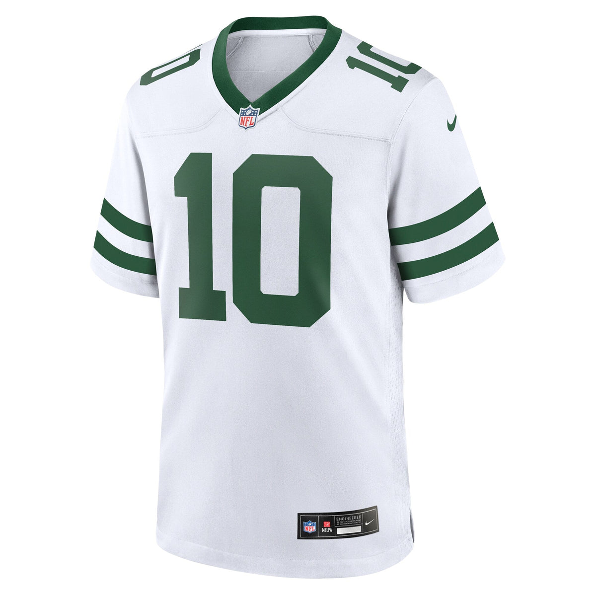 Allen Lazard New York Jets Nike Legacy Game Jersey - White football jersey product view 2