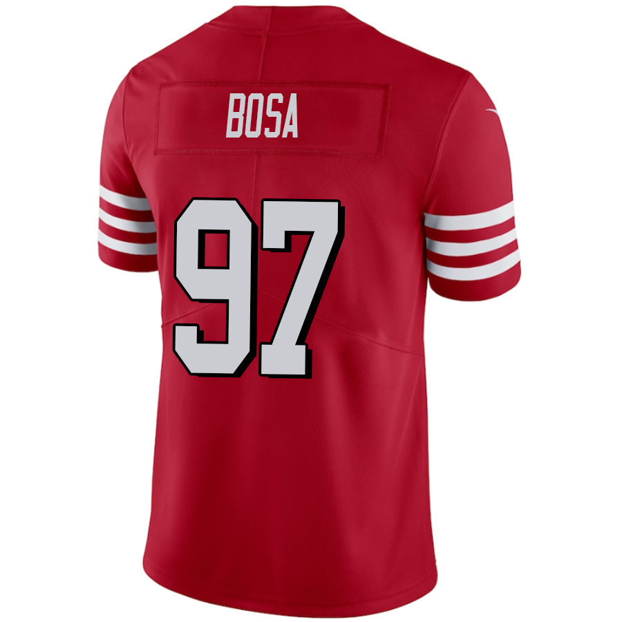 #97 Nick Bosa Player SF.49ers Red Vapor Limited Football Jerseys football jersey product view 1