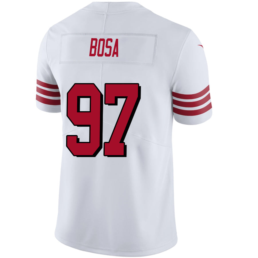 #97 Nick Bosa Player SF.49ers White Vapor Limited Football Jerseys football jersey product view 1