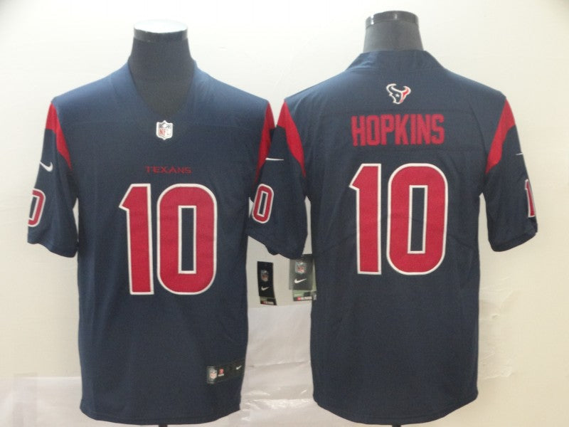Men's Houston Texans DeAndre Hopkins #10 Navy Game Player Jersey1 football jersey product view 1