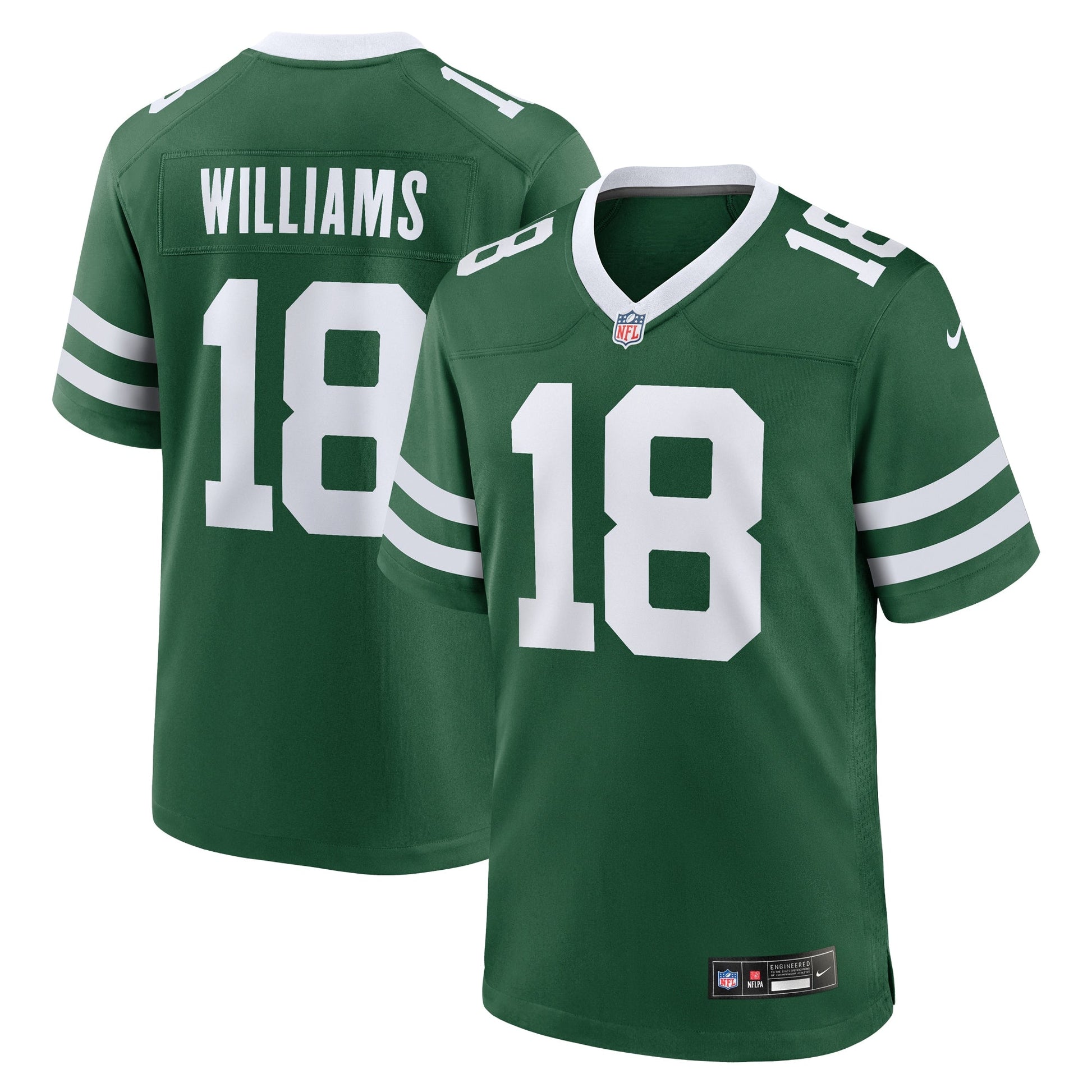 Mike Williams New York Jets Nike Game Jersey - Legacy Green football jersey product view 1